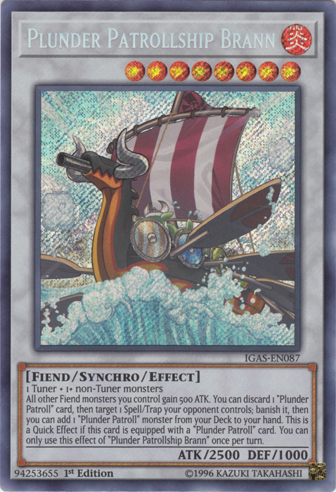 Plunder Patrollship Brann [IGAS-EN087] Secret Rare | L.A. Mood Comics and Games