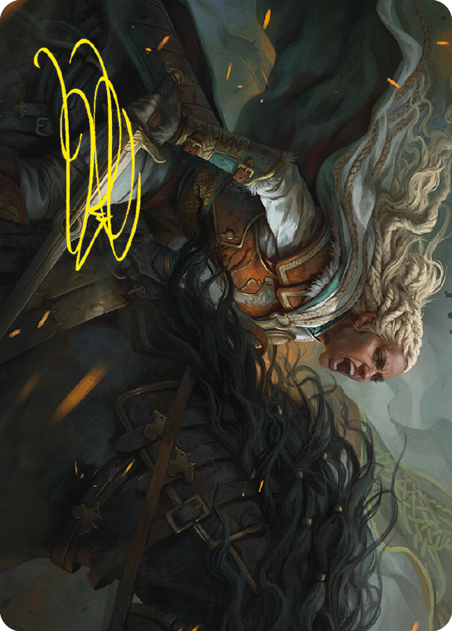 Eowyn, Fearless Knight Art Card (Gold-Stamped Signature) [The Lord of the Rings: Tales of Middle-earth Art Series] | L.A. Mood Comics and Games