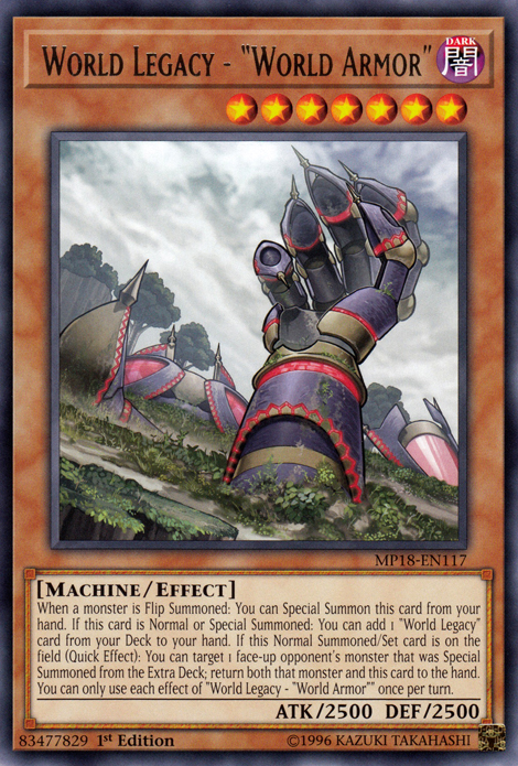 World Legacy - "World Armor" [MP18-EN117] Rare | L.A. Mood Comics and Games