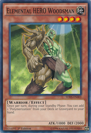 Elemental Hero Woodsman [SDHS-EN003] Common | L.A. Mood Comics and Games