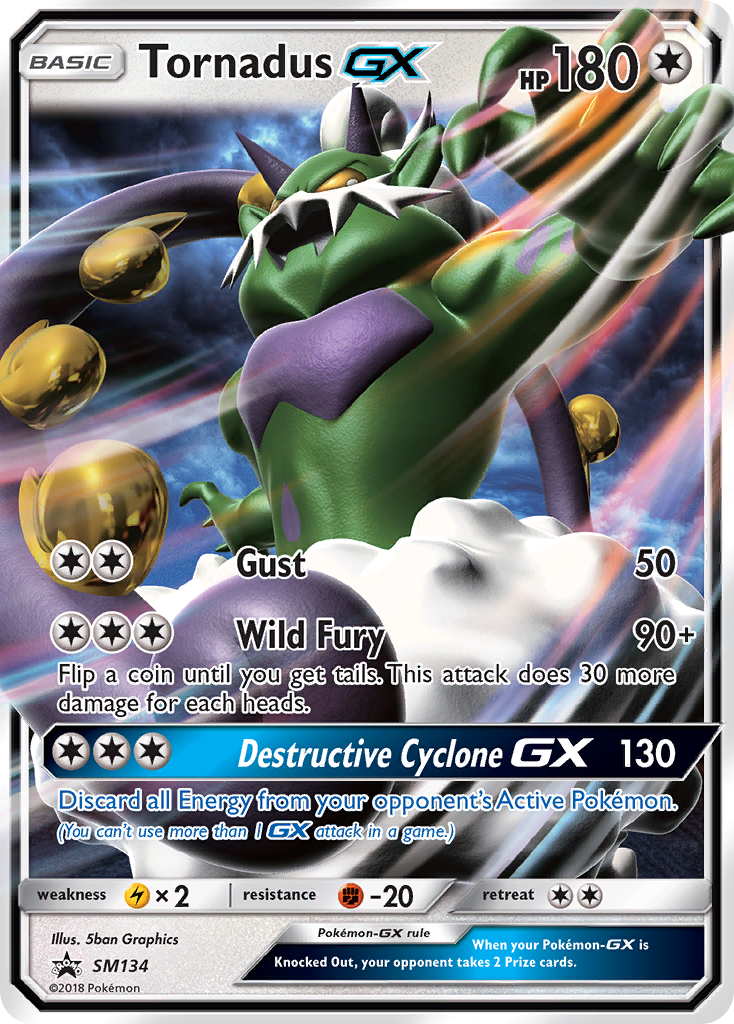 Tornadus GX (SM134) [Sun & Moon: Black Star Promos] | L.A. Mood Comics and Games
