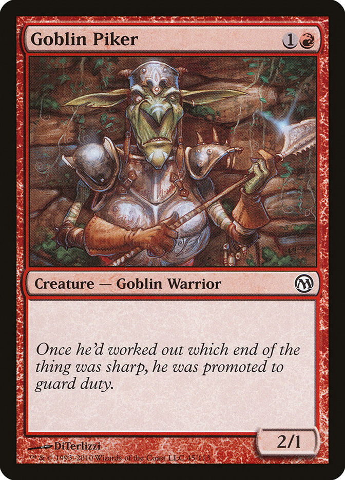 Goblin Piker [Duels of the Planeswalkers] | L.A. Mood Comics and Games