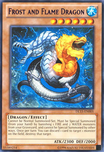 Frost and Flame Dragon (Purple) [DL15-EN005] Rare | L.A. Mood Comics and Games