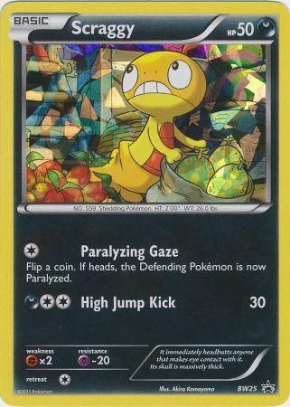 Scraggy (BW25) (Cracked Ice Holo) [Black & White: Black Star Promos] | L.A. Mood Comics and Games
