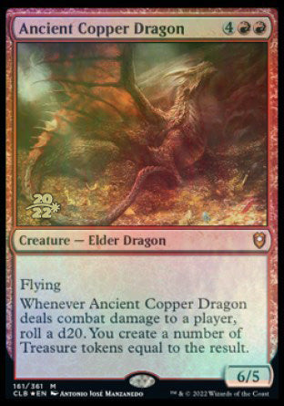 Ancient Copper Dragon [Commander Legends: Battle for Baldur's Gate Prerelease Promos] | L.A. Mood Comics and Games