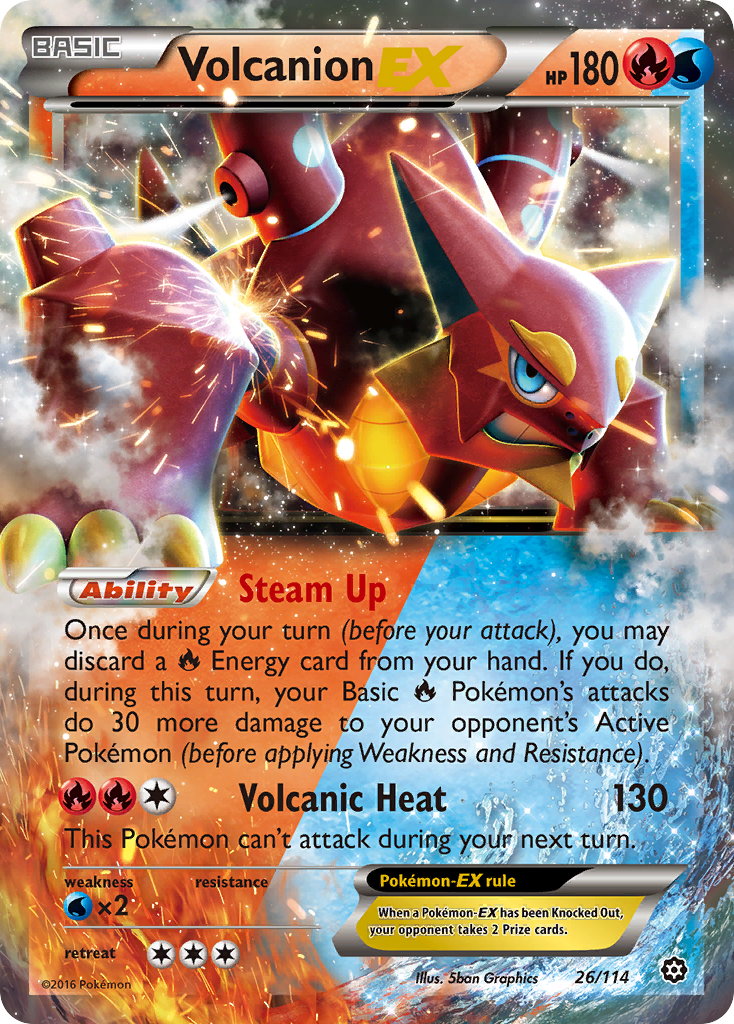Volcanion EX (26/114) [XY: Steam Siege] | L.A. Mood Comics and Games