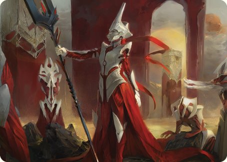 Porcelain Zealot Art Card [Phyrexia: All Will Be One Art Series] | L.A. Mood Comics and Games