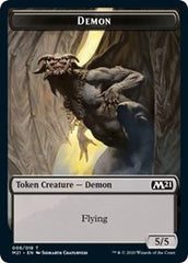 Demon // Dog Double-Sided Token [Core Set 2021 Tokens] | L.A. Mood Comics and Games