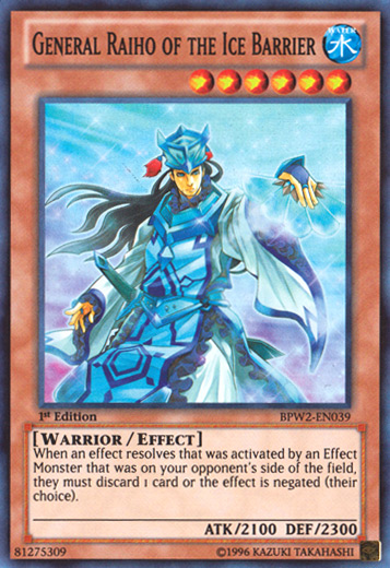 General Raiho of the Ice Barrier [BPW2-EN039] Super Rare | L.A. Mood Comics and Games