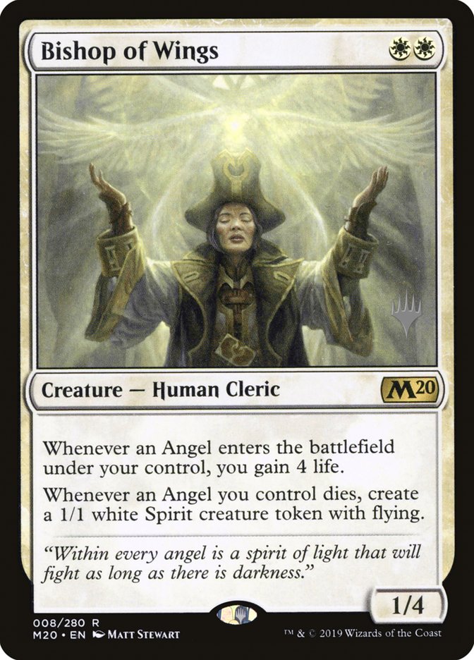 Bishop of Wings (Promo Pack) [Core Set 2020 Promos] | L.A. Mood Comics and Games