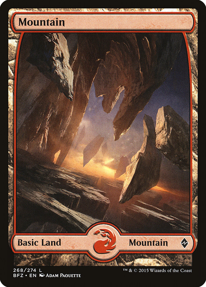 Mountain (268) (Full Art) [Battle for Zendikar] | L.A. Mood Comics and Games