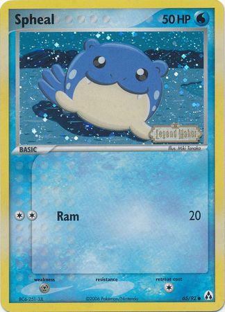 Spheal (65/92) (Stamped) [EX: Legend Maker] | L.A. Mood Comics and Games