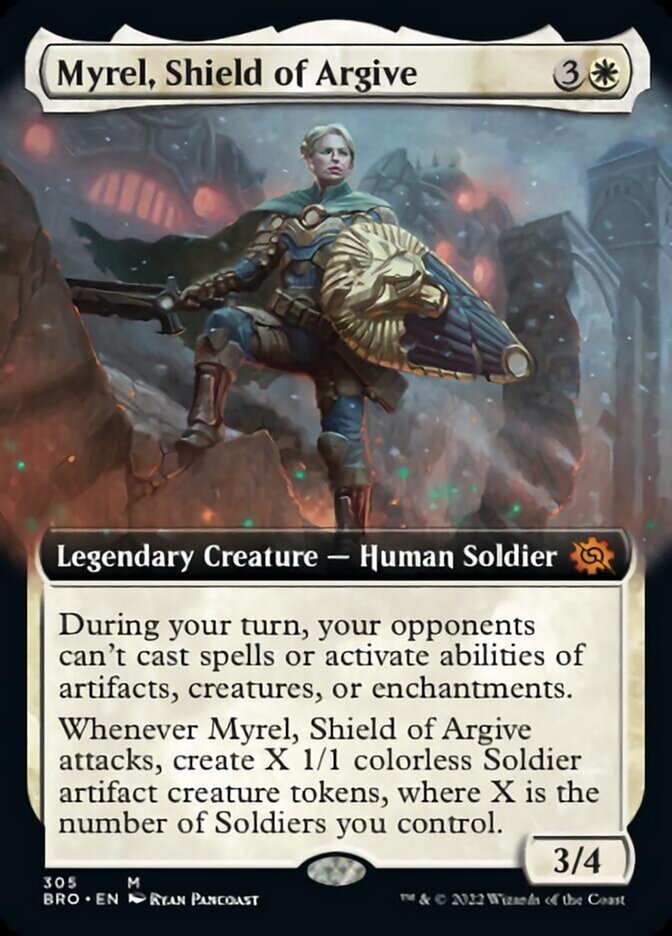 Myrel, Shield of Argive (Extended Art) [The Brothers' War] | L.A. Mood Comics and Games