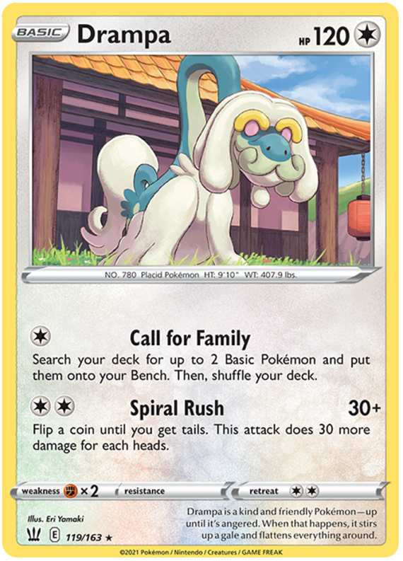 Drampa (119/163) [Sword & Shield: Battle Styles] | L.A. Mood Comics and Games