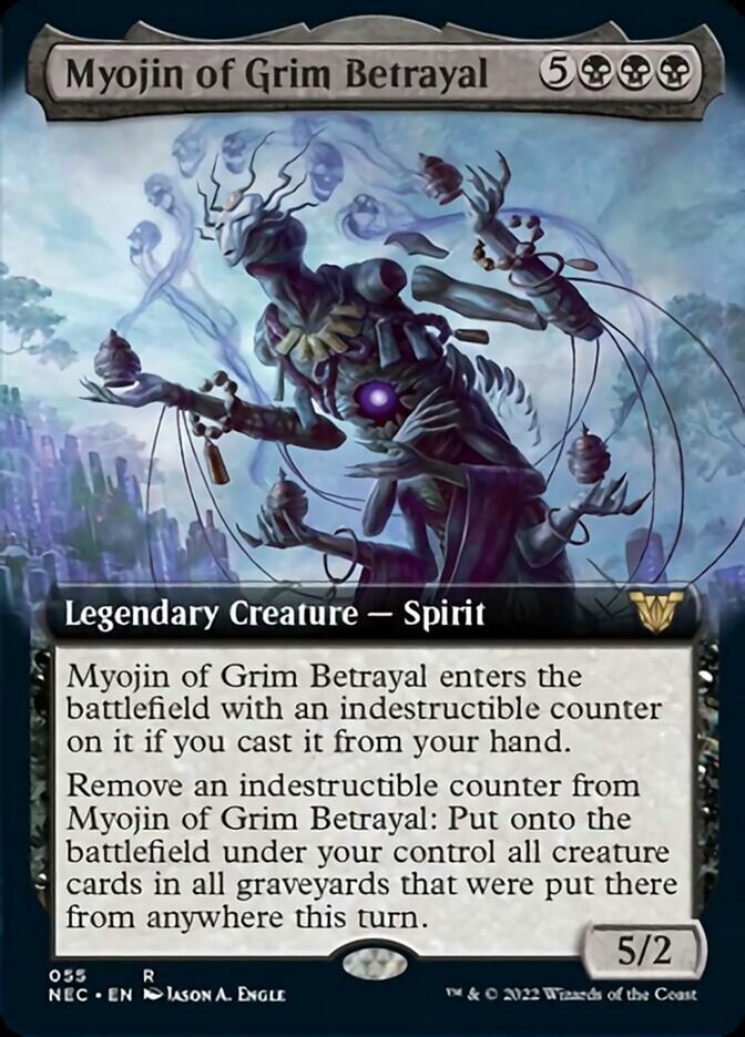 Myojin of Grim Betrayal (Extended Art) [Kamigawa: Neon Dynasty Commander] | L.A. Mood Comics and Games