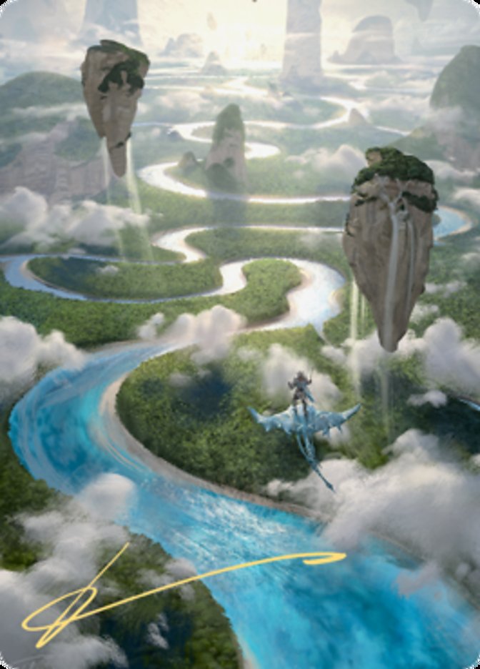 Clearwater Pathway Art Card (Gold-Stamped Signature) [Zendikar Rising Art Series] | L.A. Mood Comics and Games