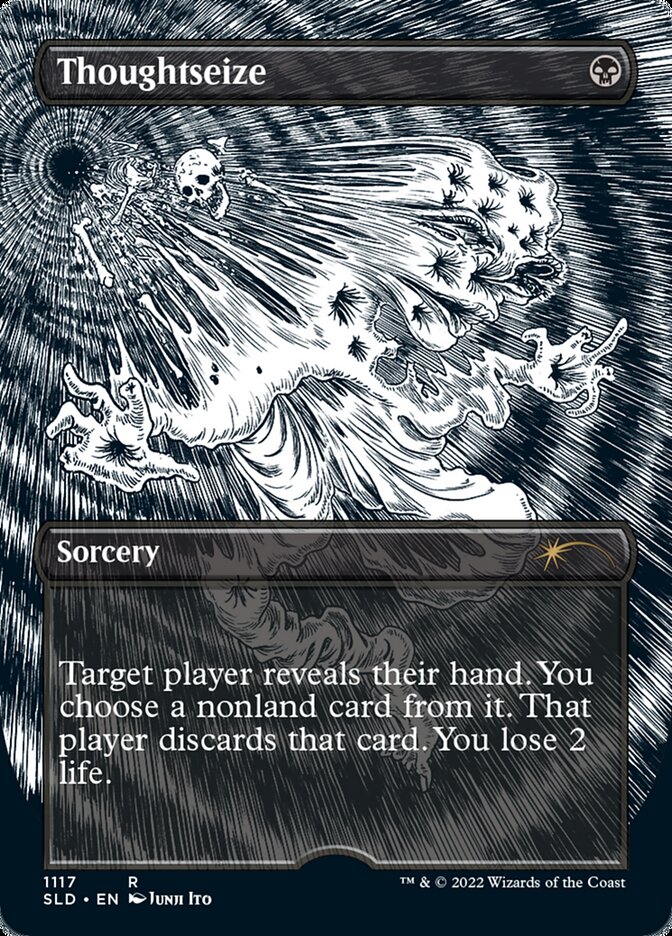 Thoughtseize (Borderless Etched Foil) [Secret Lair Drop Series] | L.A. Mood Comics and Games