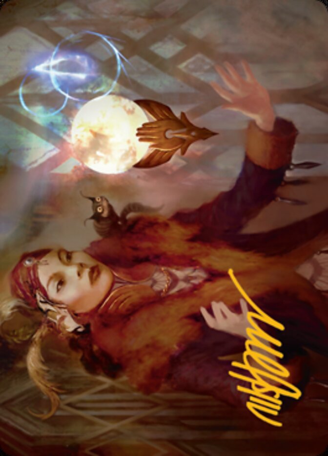 Misfortune Teller Art Card (Gold-Stamped Signature) [Streets of New Capenna Art Series] | L.A. Mood Comics and Games