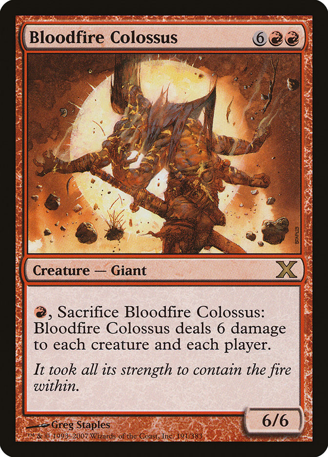 Bloodfire Colossus [Tenth Edition] | L.A. Mood Comics and Games