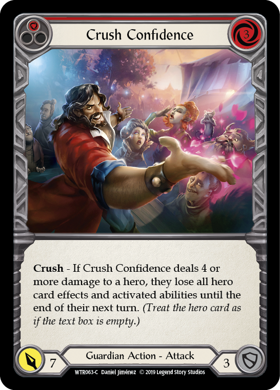 Crush Confidence (Red) [WTR063-C] (Welcome to Rathe)  Alpha Print Rainbow Foil | L.A. Mood Comics and Games