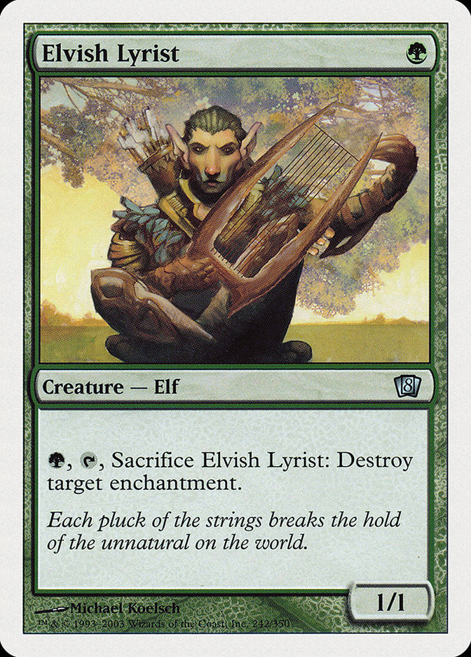 Elvish Lyrist [Eighth Edition] | L.A. Mood Comics and Games