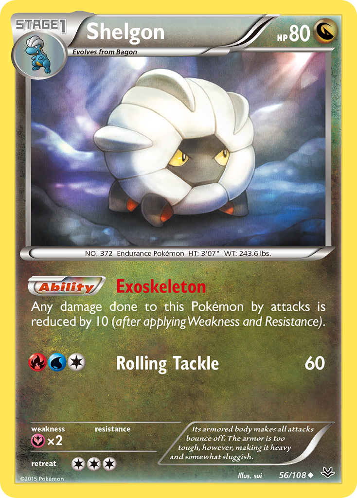 Shelgon (56/108) [XY: Roaring Skies] | L.A. Mood Comics and Games