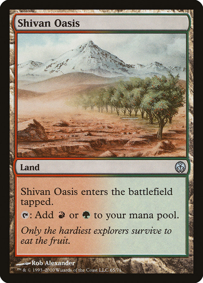 Shivan Oasis [Duel Decks: Phyrexia vs. the Coalition] | L.A. Mood Comics and Games