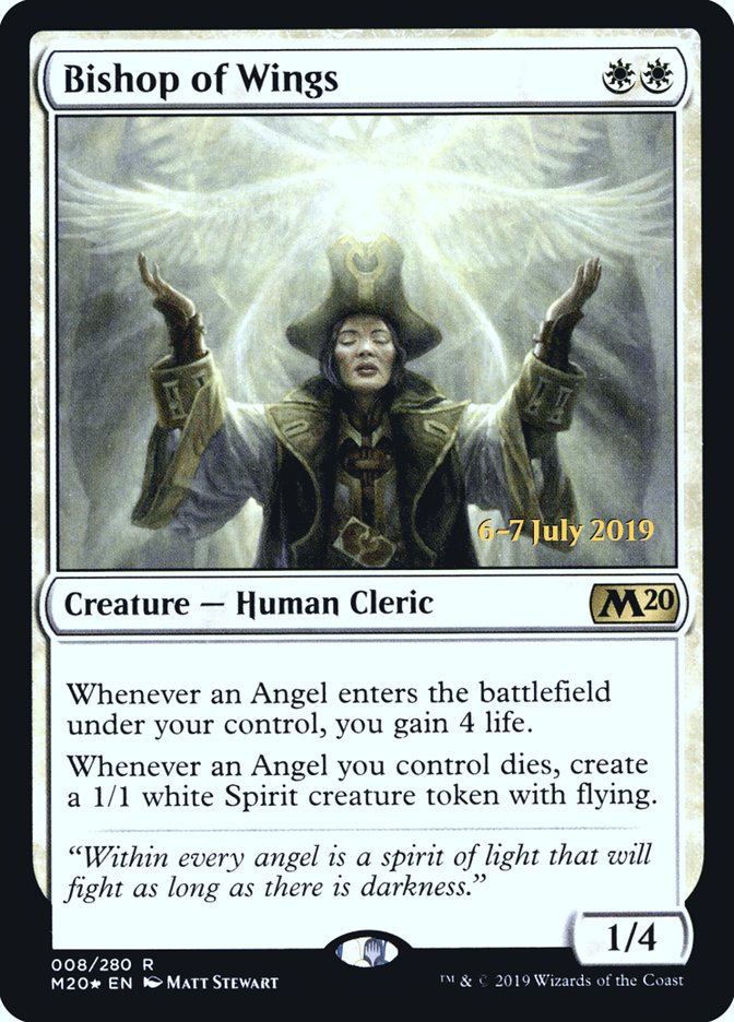 Bishop of Wings [Core Set 2020 Prerelease Promos] | L.A. Mood Comics and Games