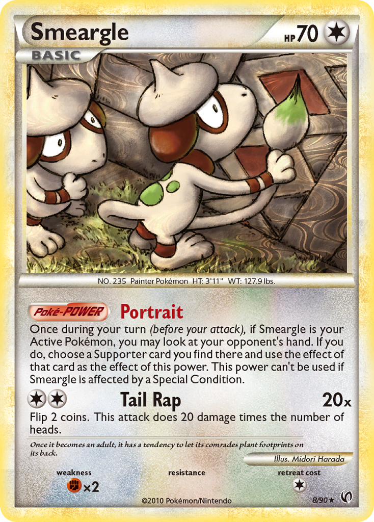 Smeargle (8/90) [HeartGold & SoulSilver: Undaunted] | L.A. Mood Comics and Games