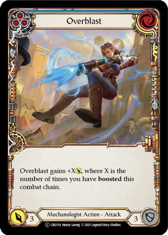 Overblast (Blue) [U-CRU114] (Crucible of War Unlimited)  Unlimited Normal | L.A. Mood Comics and Games