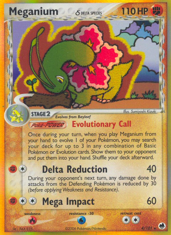 Meganium (4/101) (Delta Species) [EX: Dragon Frontiers] | L.A. Mood Comics and Games