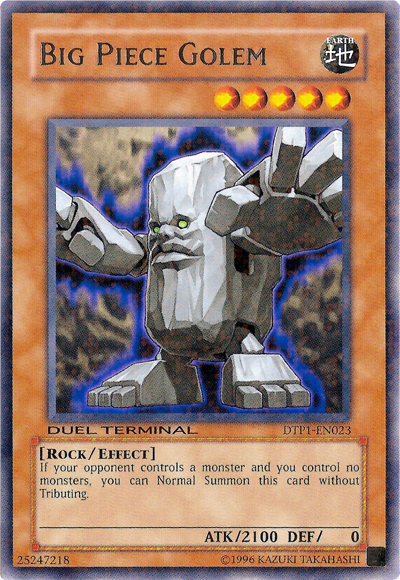 Big Piece Golem [DTP1-EN023] Rare | L.A. Mood Comics and Games