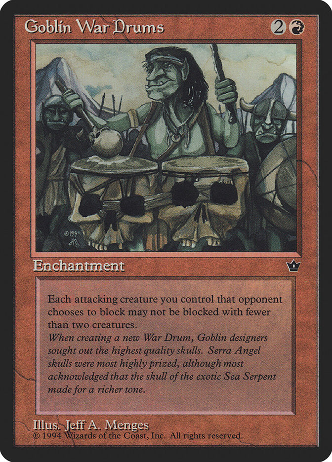 Goblin War Drums (Jeff A. Menges) [Fallen Empires] | L.A. Mood Comics and Games