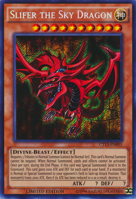 Slifer the Sky Dragon [CT13-EN001] Secret Rare | L.A. Mood Comics and Games