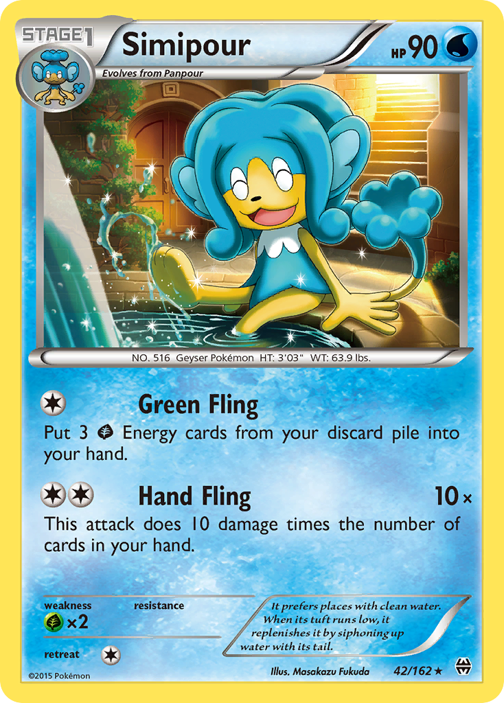 Simipour (42/162) [XY: BREAKthrough] | L.A. Mood Comics and Games