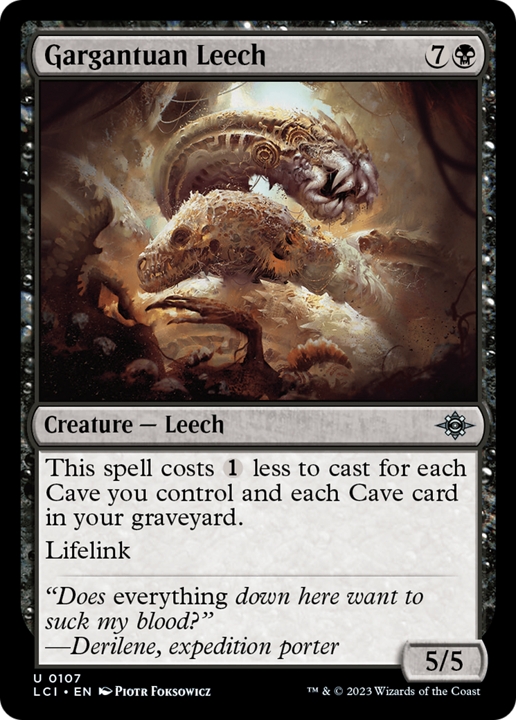 Gargantuan Leech [The Lost Caverns of Ixalan] | L.A. Mood Comics and Games