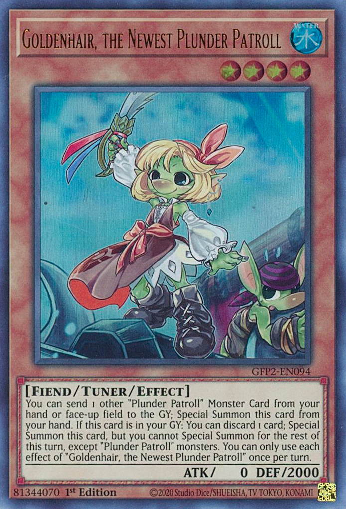 Goldenhair, the Newest Plunder Patroll [GFP2-EN094] Ultra Rare | L.A. Mood Comics and Games