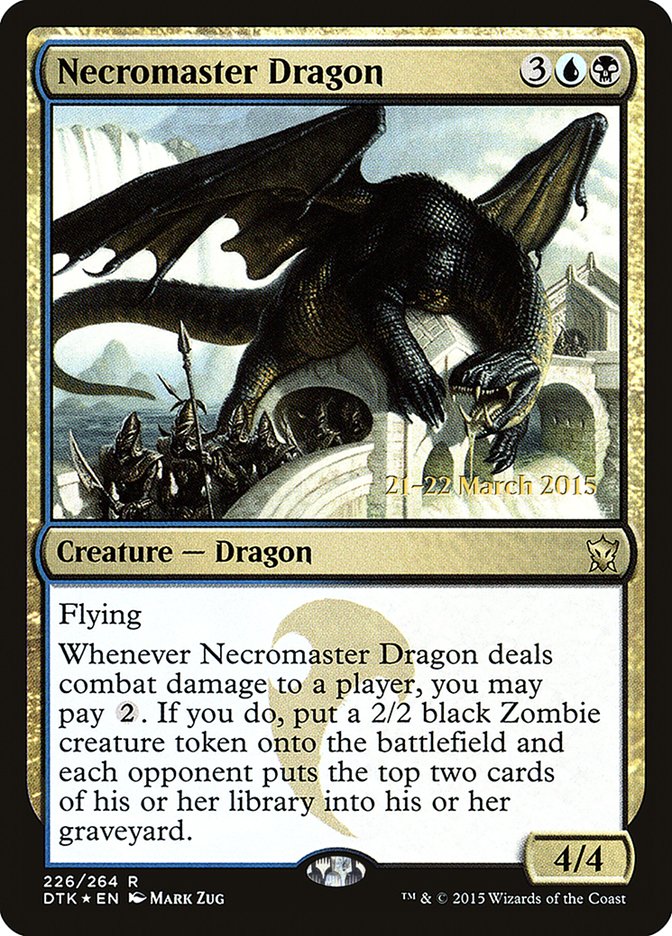 Necromaster Dragon [Dragons of Tarkir Prerelease Promos] | L.A. Mood Comics and Games