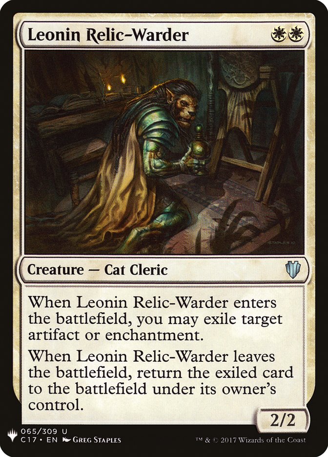 Leonin Relic-Warder [Mystery Booster] | L.A. Mood Comics and Games