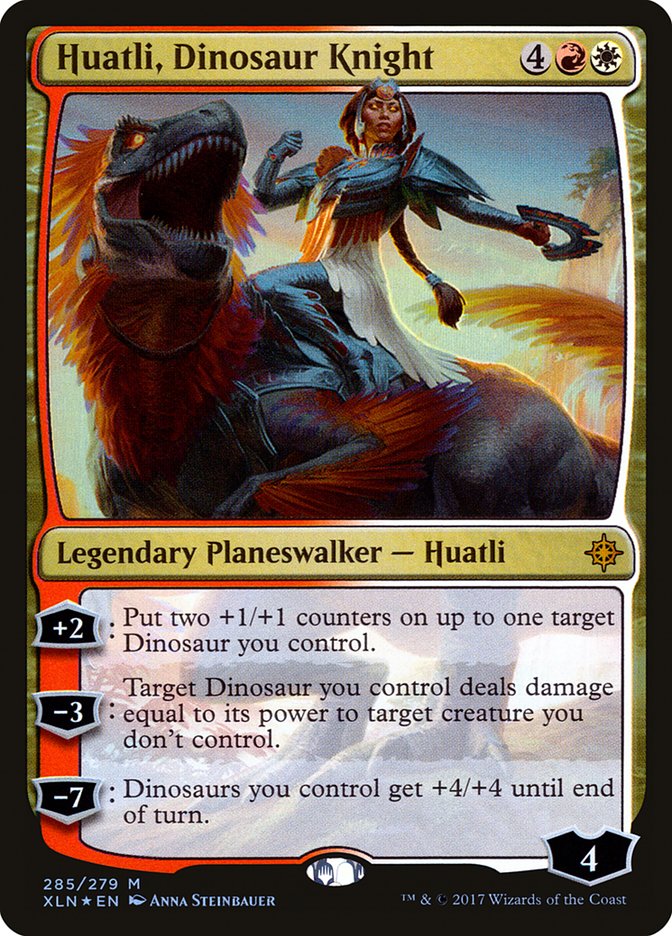 Huatli, Dinosaur Knight [Ixalan] | L.A. Mood Comics and Games