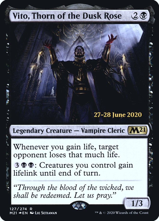 Vito, Thorn of the Dusk Rose [Core Set 2021 Prerelease Promos] | L.A. Mood Comics and Games