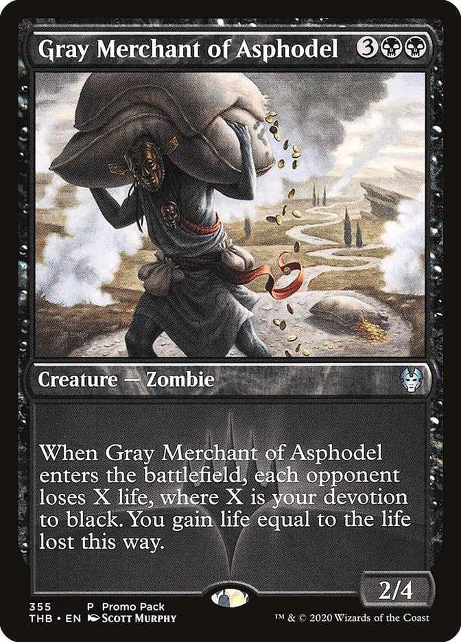 Gray Merchant of Asphodel (Promo Pack) [Theros Beyond Death Promos] | L.A. Mood Comics and Games