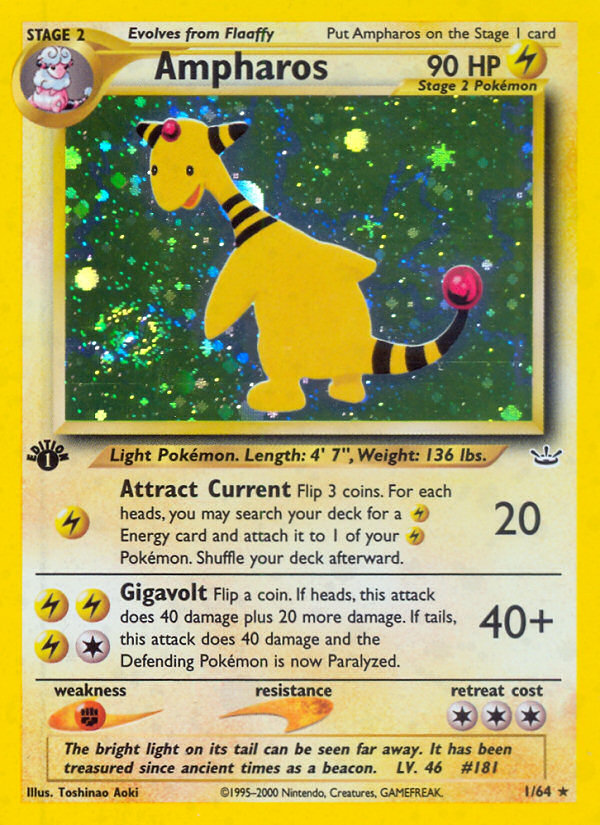 Ampharos (1/64) [Neo Revelation 1st Edition] | L.A. Mood Comics and Games