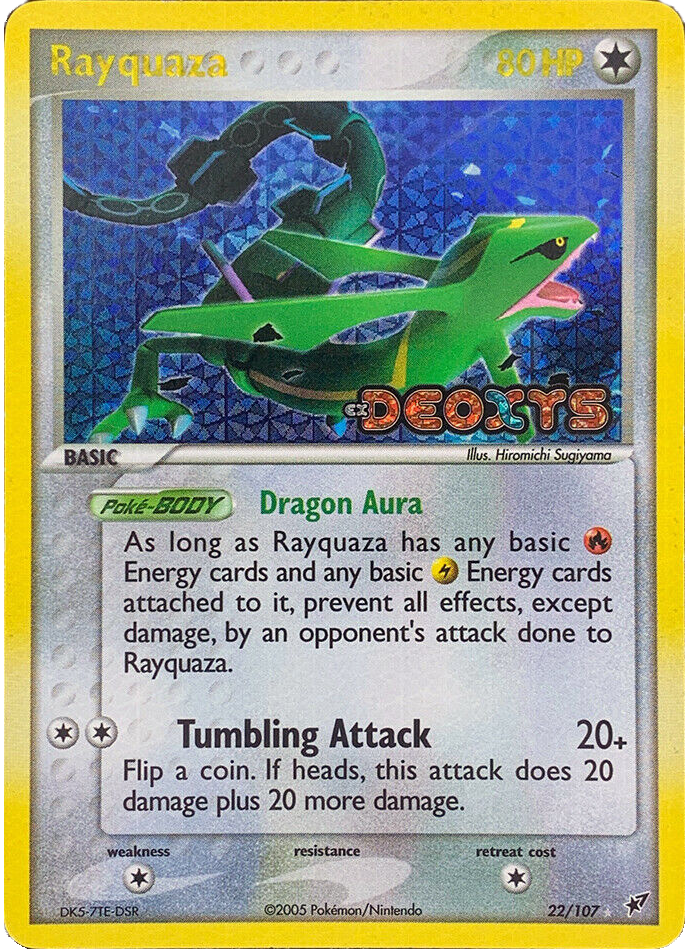 Rayquaza (22/107) (Stamped) [EX: Deoxys] | L.A. Mood Comics and Games