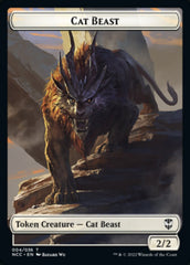 Soldier (09) // Cat Beast Double-Sided Token [Streets of New Capenna Commander Tokens] | L.A. Mood Comics and Games