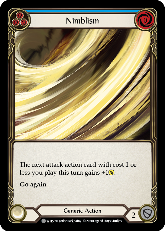 Nimblism (Blue) [U-WTR220] (Welcome to Rathe Unlimited)  Unlimited Rainbow Foil | L.A. Mood Comics and Games