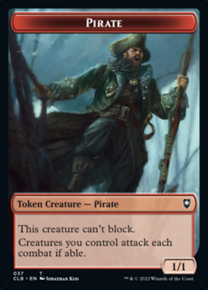 Pirate // Goblin Double-Sided Token [Commander Legends: Battle for Baldur's Gate Tokens] | L.A. Mood Comics and Games