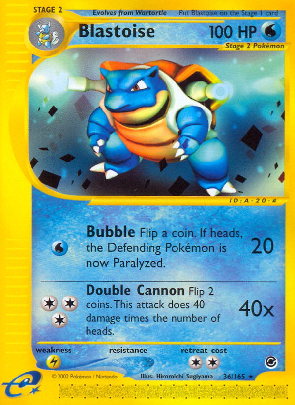 Blastoise (36/165) [Expedition: Base Set] | L.A. Mood Comics and Games