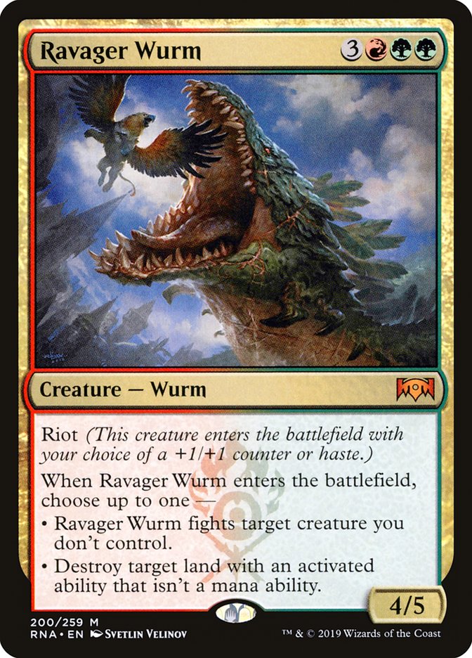 Ravager Wurm [Ravnica Allegiance] | L.A. Mood Comics and Games