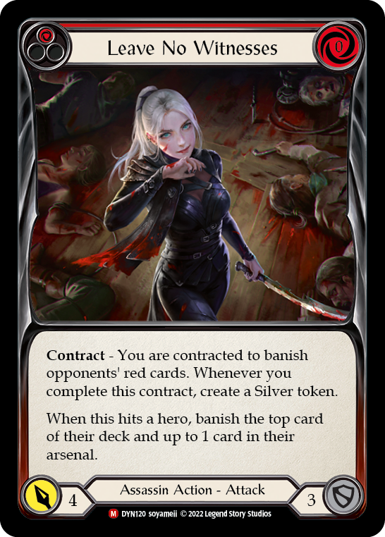 Leave No Witnesses [DYN120] (Dynasty)  Rainbow Foil | L.A. Mood Comics and Games